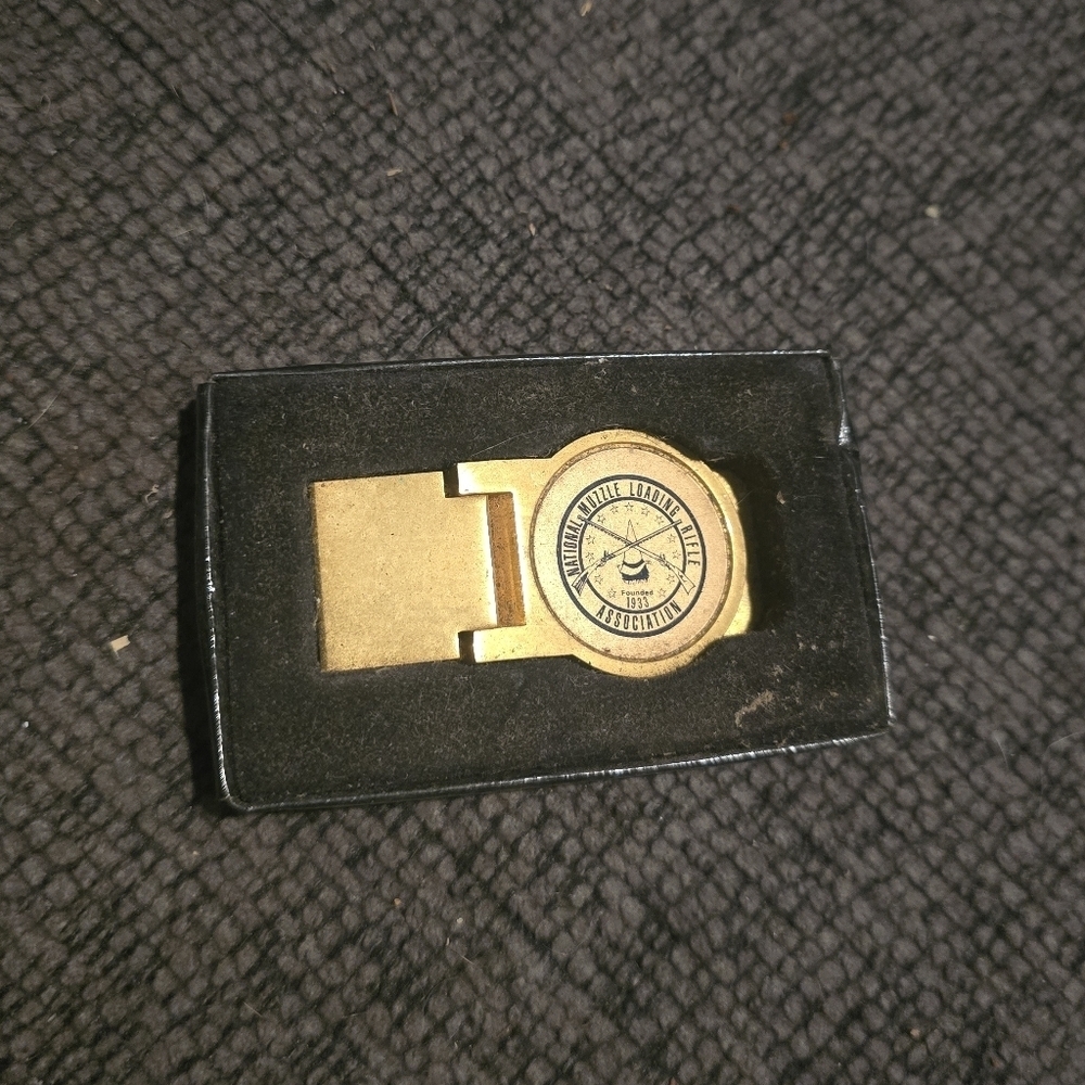 National Muzzle Loading Rifle Association Tie Clasp/Money Clip